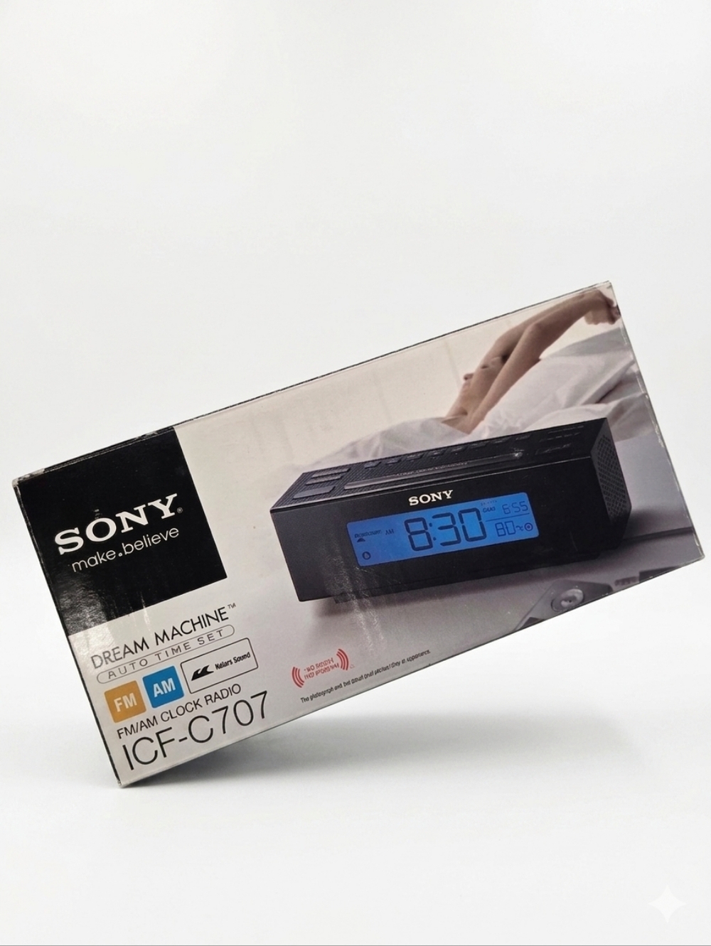 New Sony ICF-C707 Dream Machine AM/FM Clock Radio W/ Temp Sensor Nature Sounds